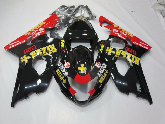 2004-2005 Schwarz Rizla Suzuki GSXR 600-750 Motorrad Verkleidung 2004-2005 Schwarz Rizla Suzuki GSXR 600-750 Motorrad Verkleidung