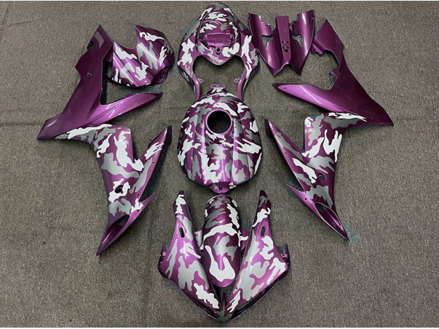 2004-2006 Dunkelmagenta Tarnung Yamaha R1 Motorrad Verkleidung 2004-2006 Dunkelmagenta Tarnung Yamaha R1 Motorrad Verkleidung