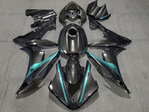 2004-2006 Kohlefaser Stil Mit Hellblau Yamaha R1 Motorrad Verkleidung 2004-2006 Kohlefaser Stil Mit Hellblau Yamaha R1 Motorrad Verkleidung