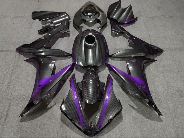 2004-2006 Kohlefaser Stil Mit Lila Yamaha R1 Motorrad Verkleidung 2004-2006 Kohlefaser Stil Mit Lila Yamaha R1 Motorrad Verkleidung