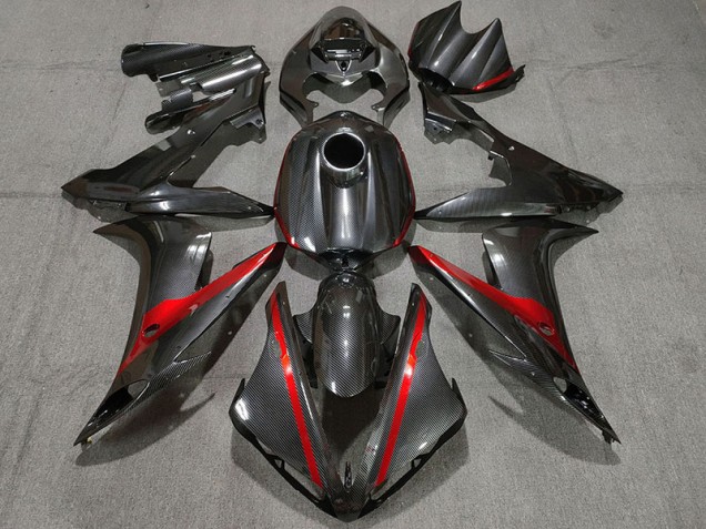 2004-2006 Kohlefaser Stil Mit Rot Yamaha R1 Motorrad Verkleidung 2004-2006 Kohlefaser Stil Mit Rot Yamaha R1 Motorrad Verkleidung