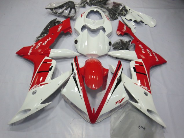 2004-2006 Weiß-Rot-Design Yamaha R1 Motorrad Verkleidung 2004-2006 Weiß-Rot-Design Yamaha R1 Motorrad Verkleidung