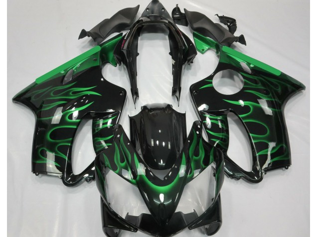 2004-2007 Hellgrün Flamme Honda CBR600 F4i Motorrad Verkleidung