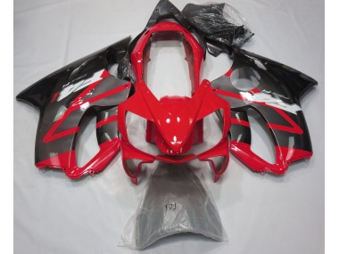 2004-2007 Rot Glänzend & Grau Honda CBR600 F4i Motorrad Verkleidung
