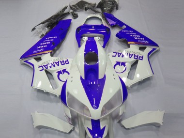 2005-2006 Blau & Weiß Custom Honda CBR600RR Motorrad Verkleidung