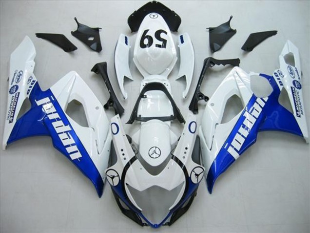 2005-2006 Blau Jordan Suzuki GSXR 1000 Motorrad Verkleidung