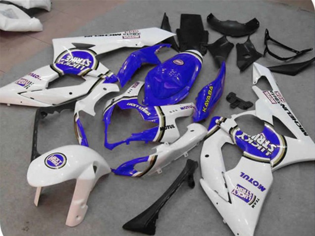 2005-2006 Blau Lucky Strike Suzuki GSXR 1000 Motorrad Verkleidung