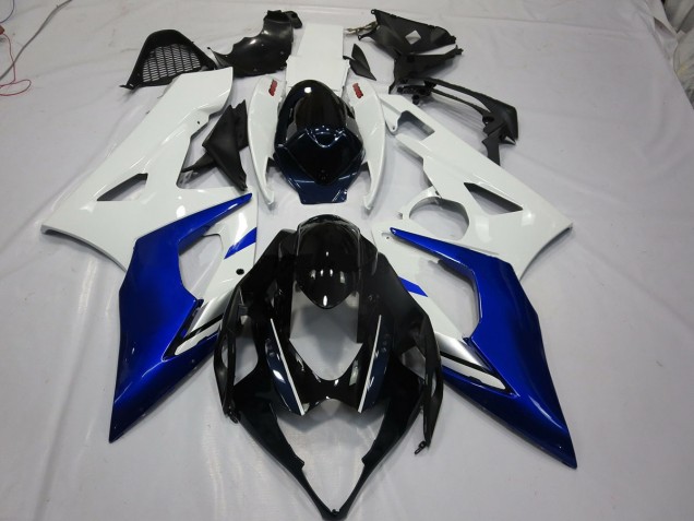 2005-2006 Weiß & Blau Suzuki GSXR 1000 Motorrad Verkleidung 2005-2006 Weiß & Blau Suzuki GSXR 1000 Motorrad Verkleidung