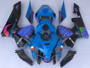 2005-2006 Blauer Hai Honda CBR600RR Motorrad Verkleidung