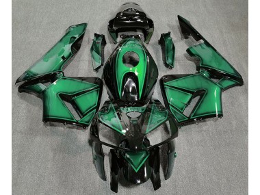 2005-2006 Dunkelhellgrün Honda CBR600RR Motorrad Verkleidung