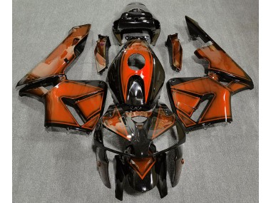 2005-2006 Dunkelorange Honda CBR600RR Motorrad Verkleidung