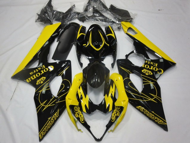 2005-2006 Gelb Corona Suzuki GSXR 1000 Motorrad Verkleidung