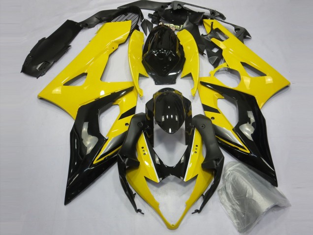 2005-2006 Gelb & Schwarz Suzuki GSXR 1000 Motorrad Verkleidung