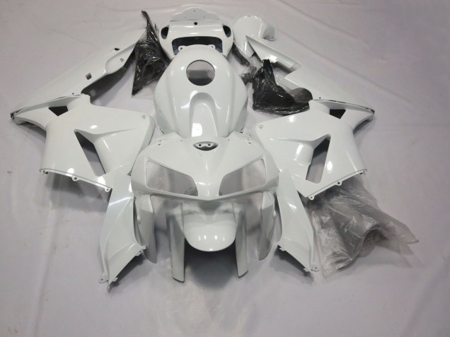 2005-2006 Glänzend Weiß Honda CBR600RR Motorrad Verkleidung 2005-2006 Glänzend Weiß Honda CBR600RR Motorrad Verkleidung