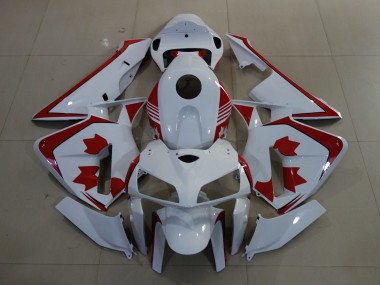 2005-2006 Glänzend Weiß Honda CBR600RR Motorrad Verkleidung