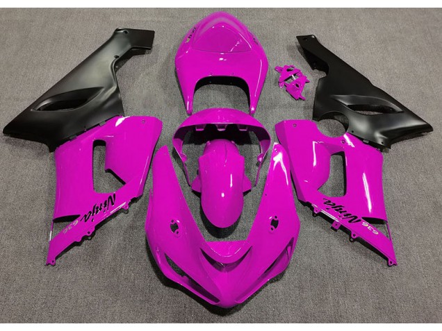 2005-2006 Glanzrosa Kawasaki ZX6R Motorrad Verkleidung