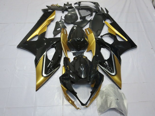 2005-2006 Gold & Schwarz Suzuki GSXR 1000 Motorrad Verkleidung