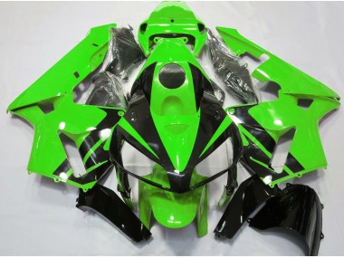 2005-2006 Grün-Schwarz-Design Honda CBR600RR Motorrad Verkleidung