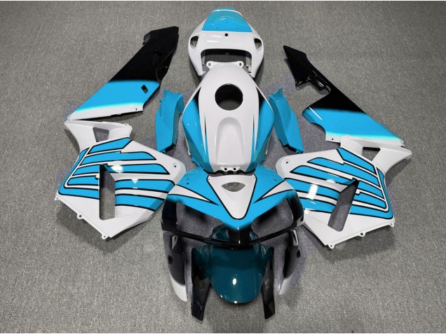 2005-2006 Hellblaue & Weiße Flügel Honda CBR600RR Motorrad Verkleidung 2005-2006 Hellblaue & Weiße Flügel Honda CBR600RR Motorrad Verkleidung