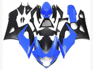 2005-2006 Hellglänzendes Blau & Matt Schwarz Unten Suzuki GSXR 1000 Motorrad Verkleidung