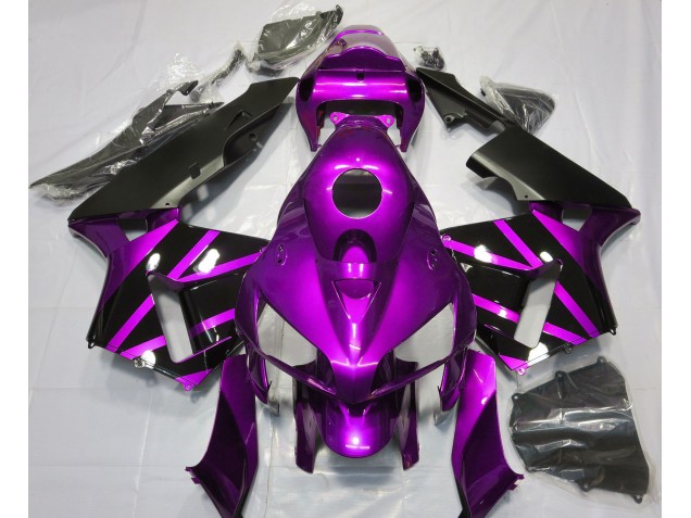 2005-2006 Lila-Schwarz-Design Honda CBR600RR Motorrad Verkleidung 2005-2006 Lila-Schwarz-Design Honda CBR600RR Motorrad Verkleidung