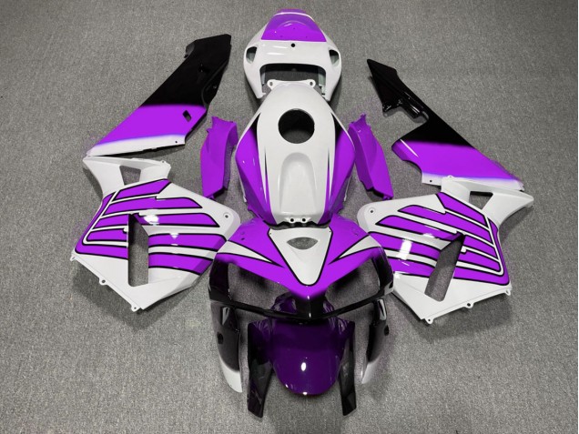 2005-2006 Lila-Weiße Flügel Honda CBR600RR Motorrad Verkleidung