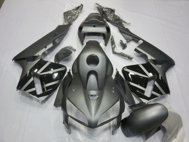 2005-2006 Matt Grau & Schwarz Honda CBR600RR Motorrad Verkleidung