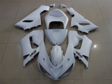 2005-2006 Matt Weiß Kawasaki ZX6R Motorrad Verkleidung