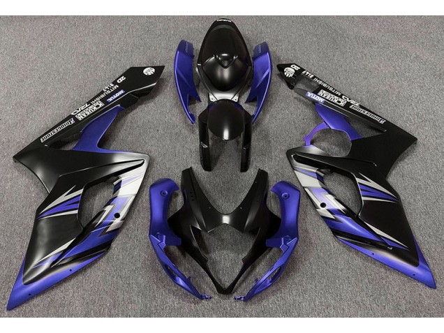 2005-2006 Matt Schwarz & Blau Suzuki GSXR 1000 Motorrad Verkleidung 2005-2006 Matt Schwarz & Blau Suzuki GSXR 1000 Motorrad Verkleidung