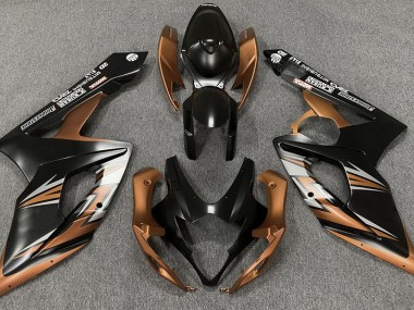 2005-2006 Matt Schwarz & Bronze Suzuki GSXR 1000 Motorrad Verkleidung