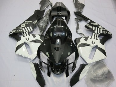 2005-2006 Matt Schwarz & Druckerlogos Honda CBR600RR Motorrad Verkleidung