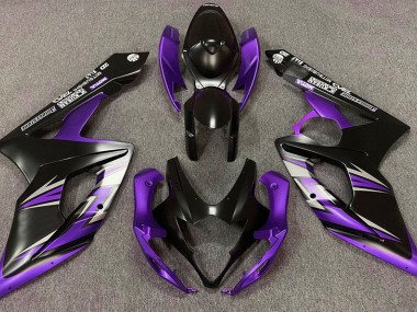 2005-2006 Matt Schwarz & Lila Suzuki GSXR 1000 Motorrad Verkleidung
