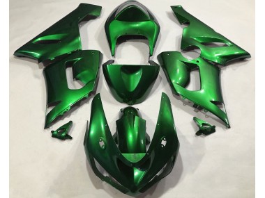 2005-2006 Metallic Grün Kawasaki ZX6R Motorrad Verkleidung