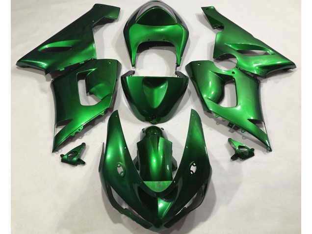 2005-2006 Metallic Grün Kawasaki ZX6R Motorrad Verkleidung 2005-2006 Metallic Grün Kawasaki ZX6R Motorrad Verkleidung