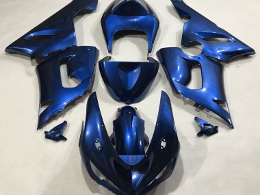 2005-2006 Metallicblau Kawasaki ZX6R Motorrad Verkleidung
