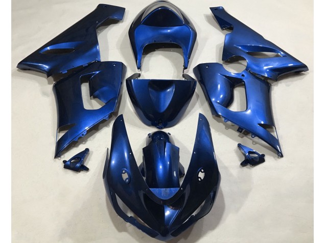 2005-2006 Metallicblau Kawasaki ZX6R Motorrad Verkleidung 2005-2006 Metallicblau Kawasaki ZX6R Motorrad Verkleidung