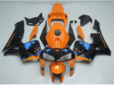 2005-2006 Orange & Schwarz Gespritzt Honda CBR600RR Motorrad Verkleidung