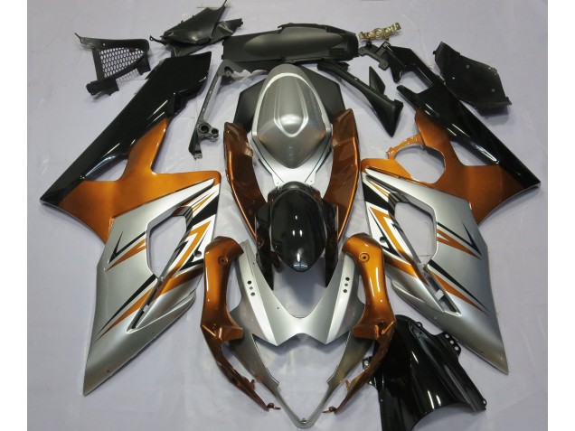 2005-2006 Orange Silber & Schwarz Suzuki GSXR 1000 Motorrad Verkleidung