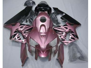 2005-2006 Rosa Flamme Honda CBR600RR Motorrad Verkleidung