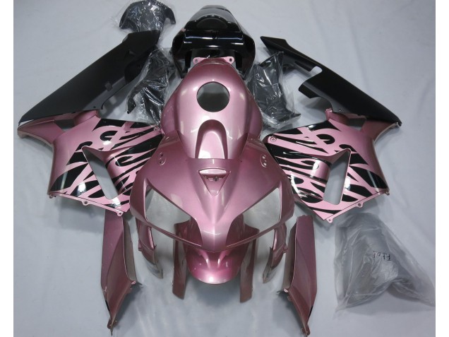 2005-2006 Rosa Flamme Honda CBR600RR Motorrad Verkleidung 2005-2006 Rosa Flamme Honda CBR600RR Motorrad Verkleidung