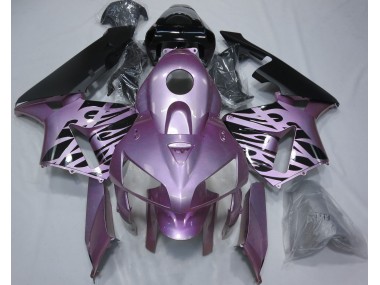 2005-2006 Rosaviolett Flamme Honda CBR600RR Motorrad Verkleidung