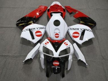 2005-2006 Rot Konica Minolta Honda CBR600RR Motorrad Verkleidung