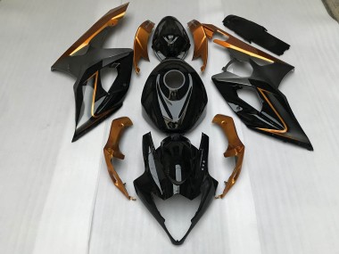 2005-2006 Schwarz Glänzend & Bronze Suzuki GSXR 1000 Motorrad Verkleidung