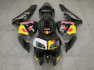 2005-2006 Schwarz Rot Bull Honda CBR600RR Motorrad Verkleidung