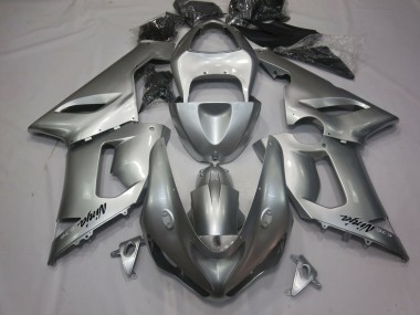 2005-2006 Silber Kawasaki ZX6R Motorrad Verkleidung