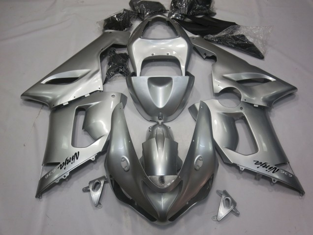 2005-2006 Silber Kawasaki ZX6R Motorrad Verkleidung 2005-2006 Silber Kawasaki ZX6R Motorrad Verkleidung