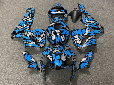 2005-2006 Tarnung & Blau Honda CBR600RR Motorrad Verkleidung