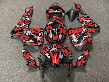 2005-2006 Tarnung & Rot Honda CBR600RR Motorrad Verkleidung