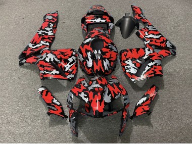 2005-2006 Tarnung & Rot Honda CBR600RR Motorrad Verkleidung