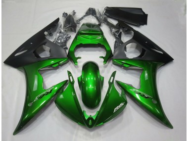 2005 Glänzend Dunkelgrün Yamaha R6 Motorrad Verkleidung
